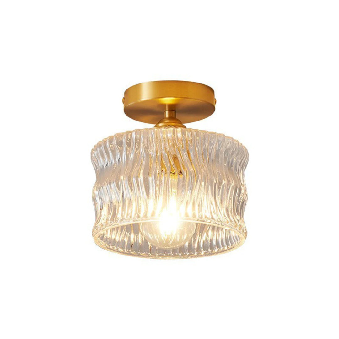 Glass ceiling lamp