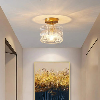 Glass ceiling lamp
