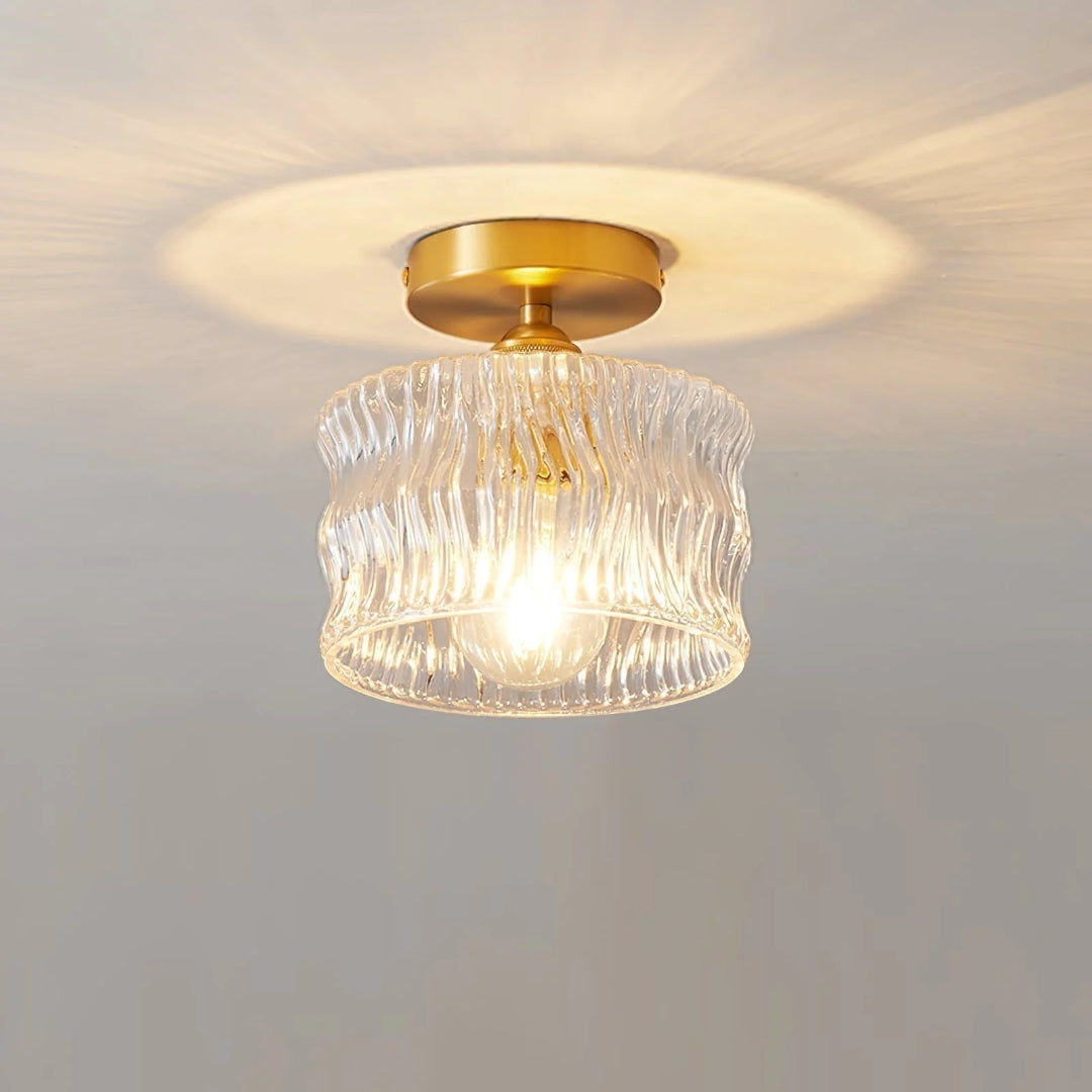 Glass ceiling lamp