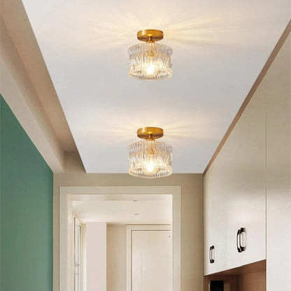 Glass ceiling lamp