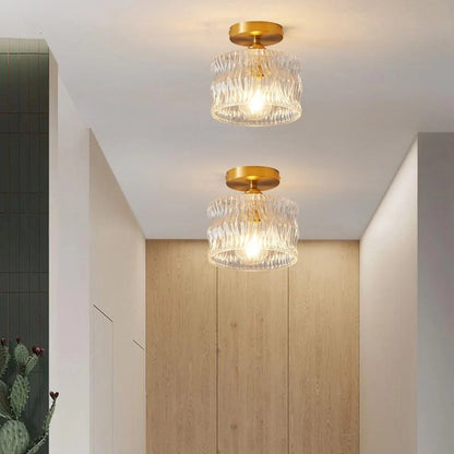 Glass ceiling lamp