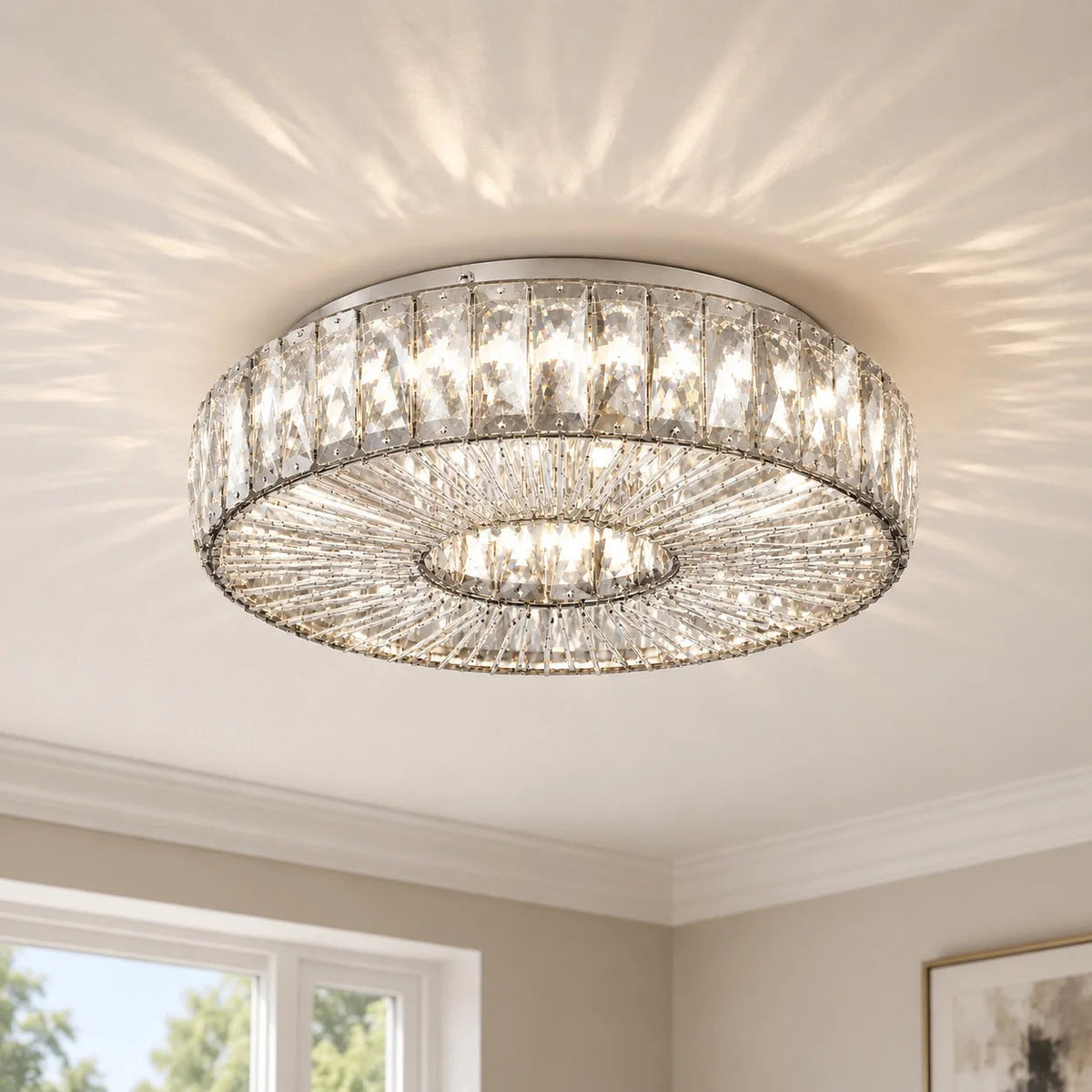 Skleněné stropní LED svítidlo