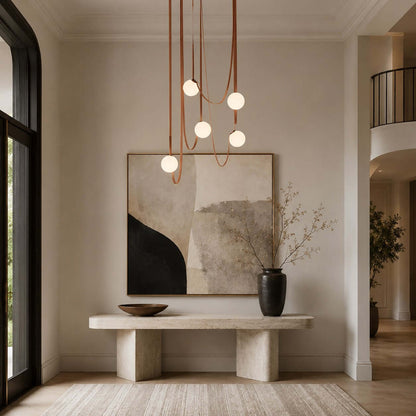 Stropní lampa s kulovitými stínidly