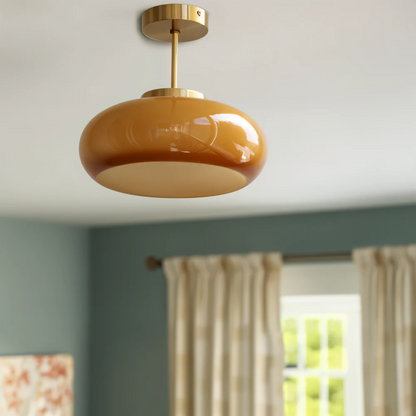 Lampa sufitowa szklany klosz
