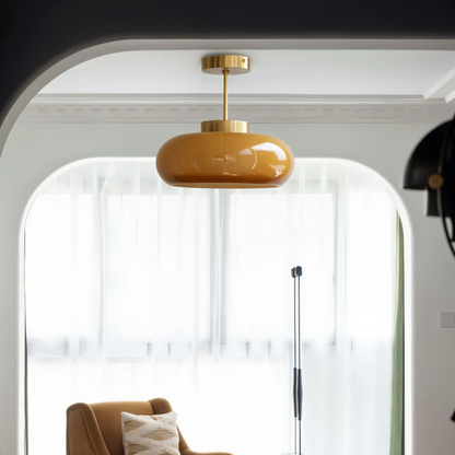 Lampa sufitowa szklany klosz