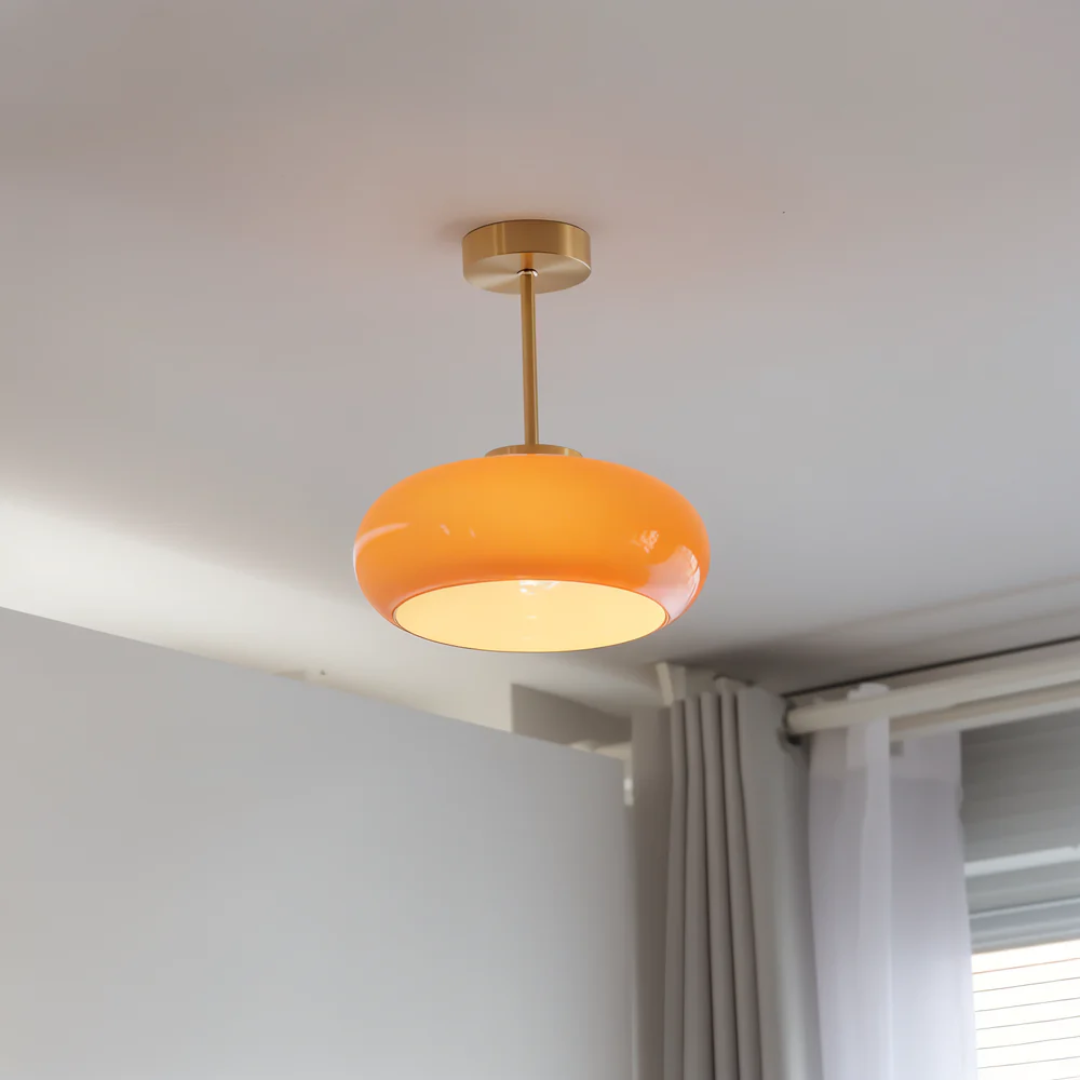 Lampa sufitowa szklany klosz