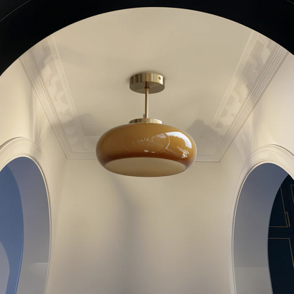 Lampa sufitowa szklany klosz