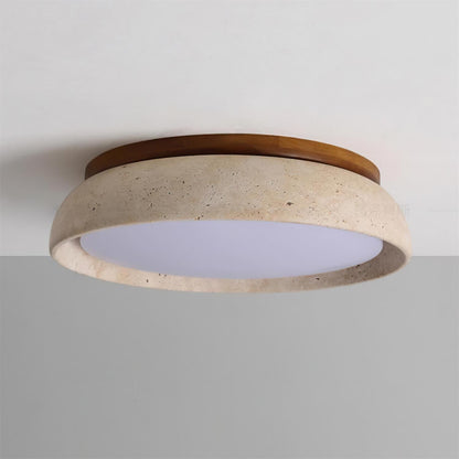 Stropní lampa z travertinu