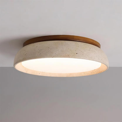 Stropní lampa z travertinu