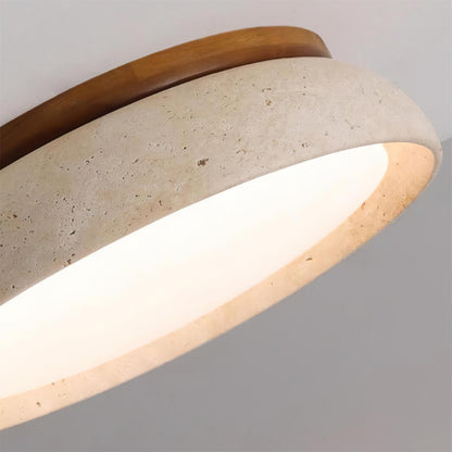 Stropní lampa z travertinu