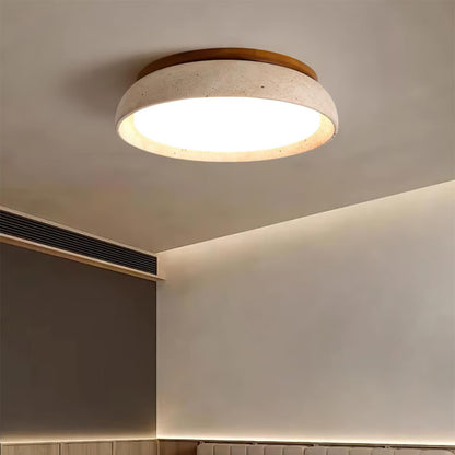 Stropní lampa z travertinu