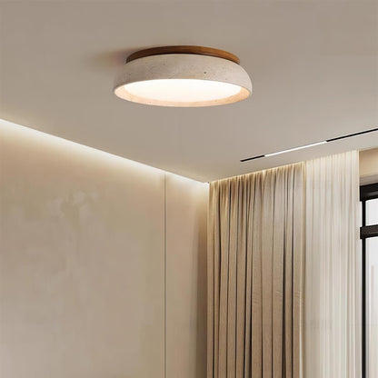 Stropní lampa z travertinu