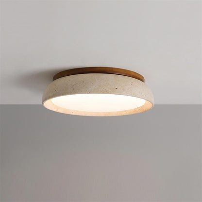 Stropní lampa z travertinu