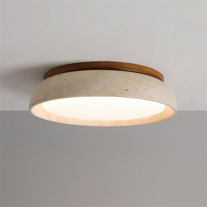 Stropní lampa z travertinu