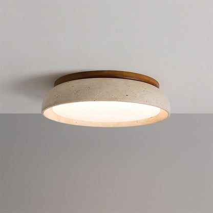 Stropní lampa z travertinu