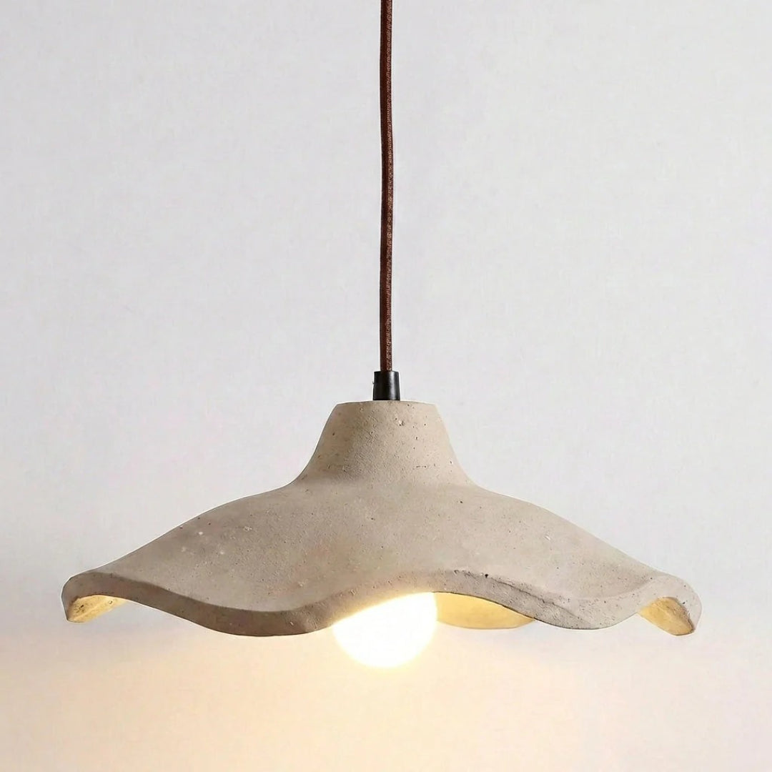 Lampe suspendue en ciment