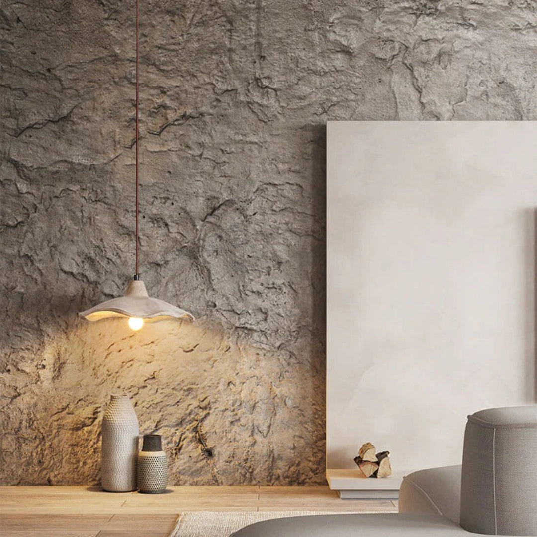 Lampe suspendue en ciment