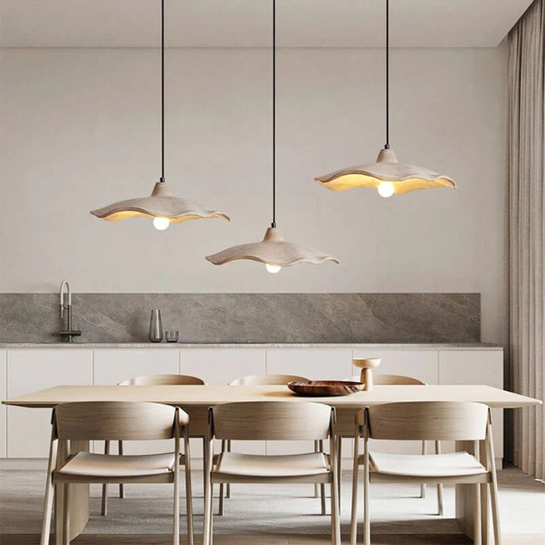 Lampe suspendue en ciment