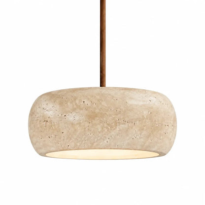 Lampa wisząca cylindryczna trawertyn