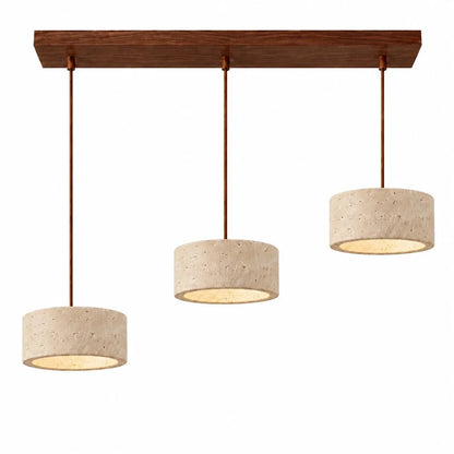 Lampa wisząca cylindryczna trawertyn