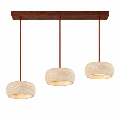 Lampa wisząca cylindryczna trawertyn
