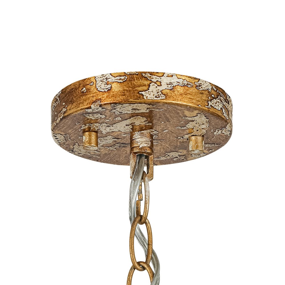 Pendant lamp with a metal dome shade
