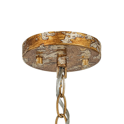 Pendant lamp with a metal dome shade