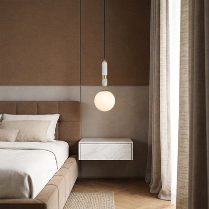 Globe pendant lamp