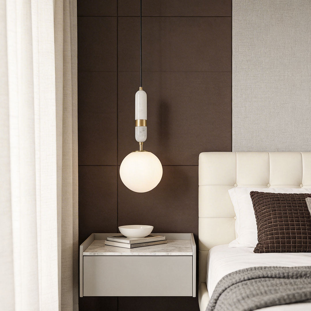 Globe pendant lamp