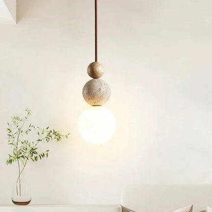 Suspension boule en verre