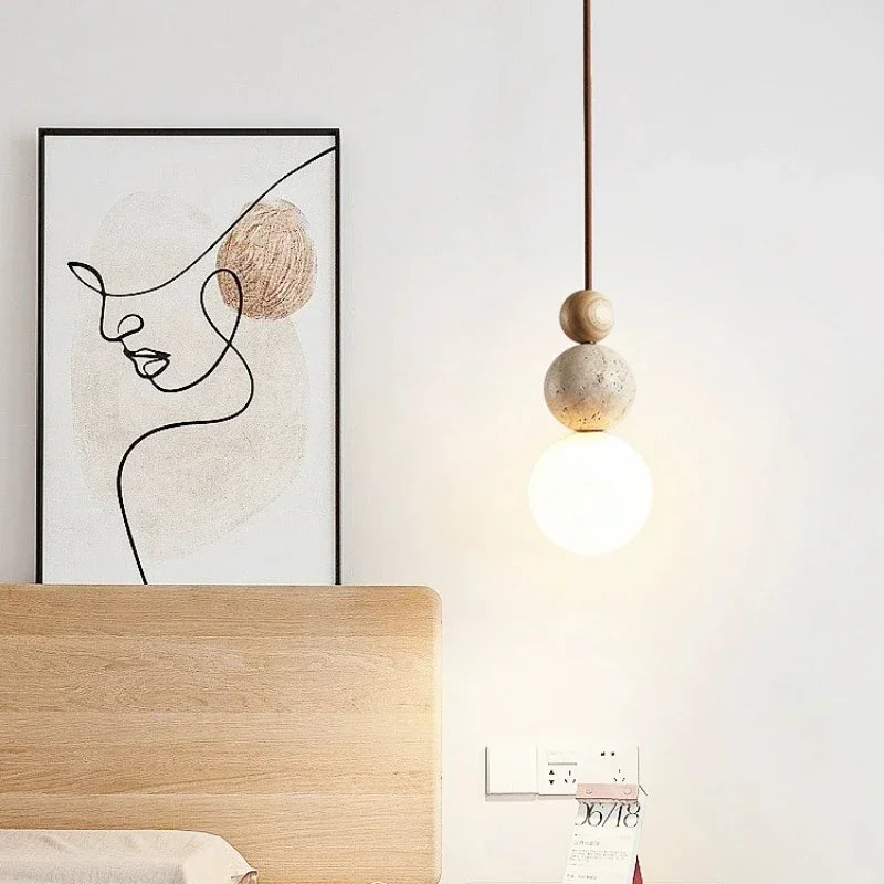 Suspension boule en verre