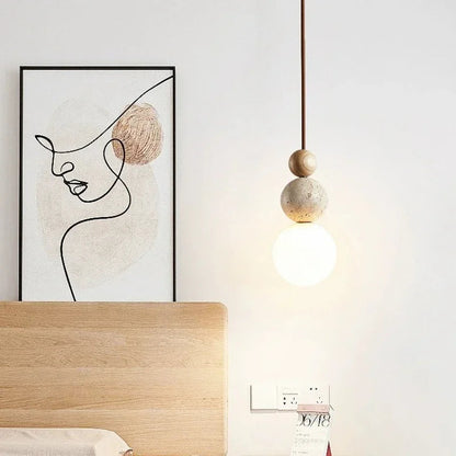 Suspension boule en verre