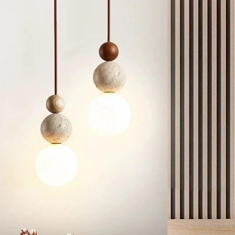 Suspension boule en verre