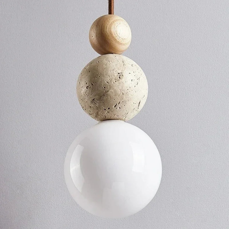 Suspension boule en verre
