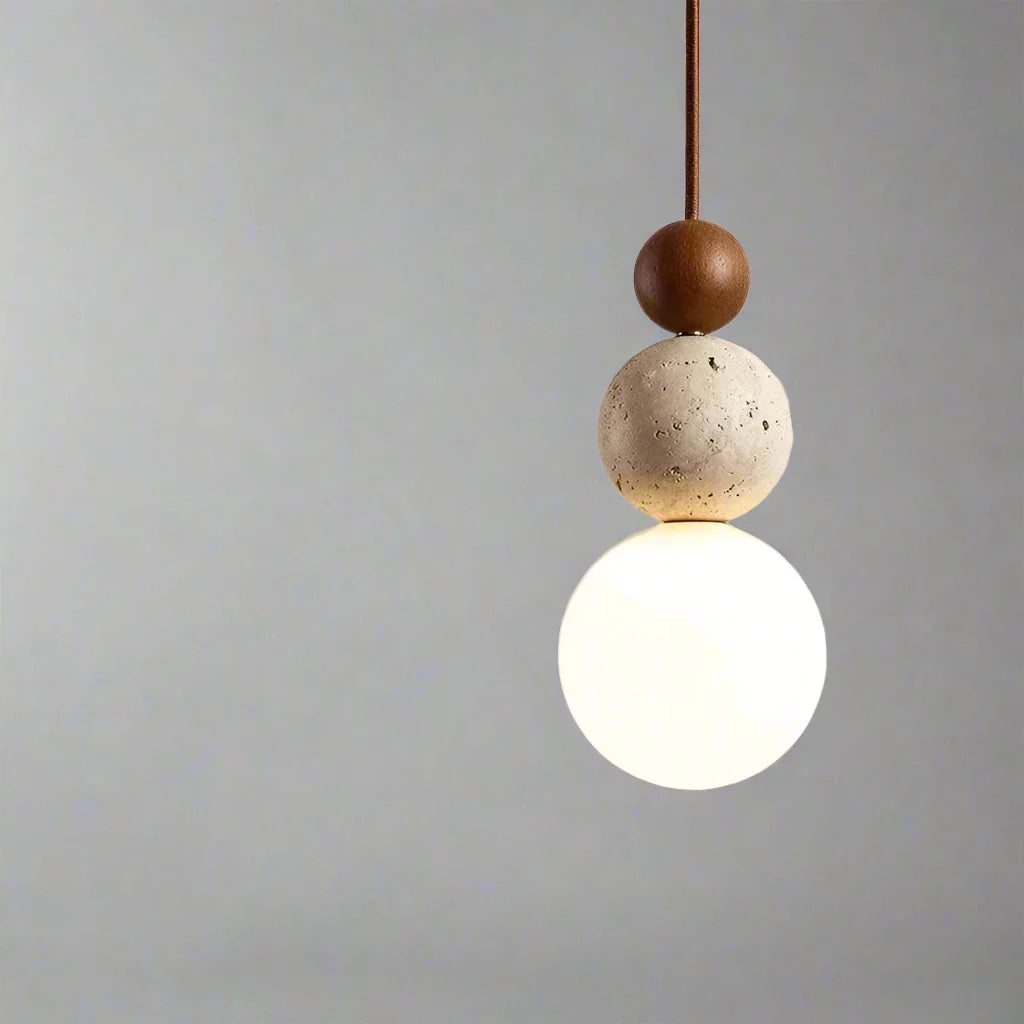 Suspension boule en verre