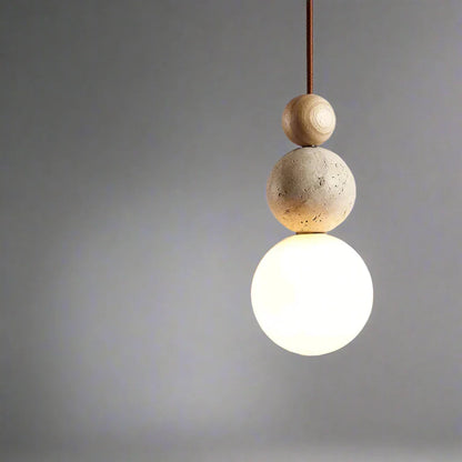 Suspension boule en verre