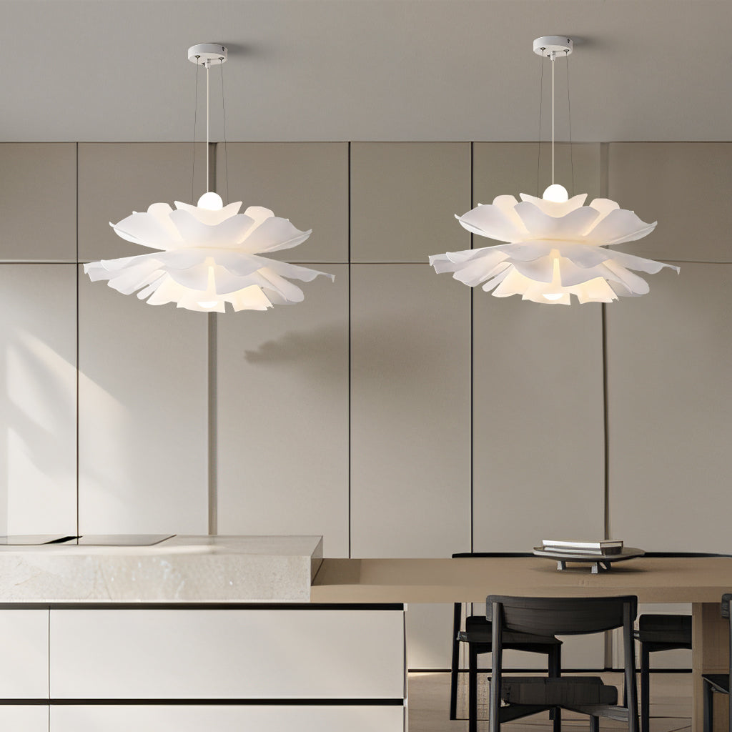 Lotus flower pendant lamp