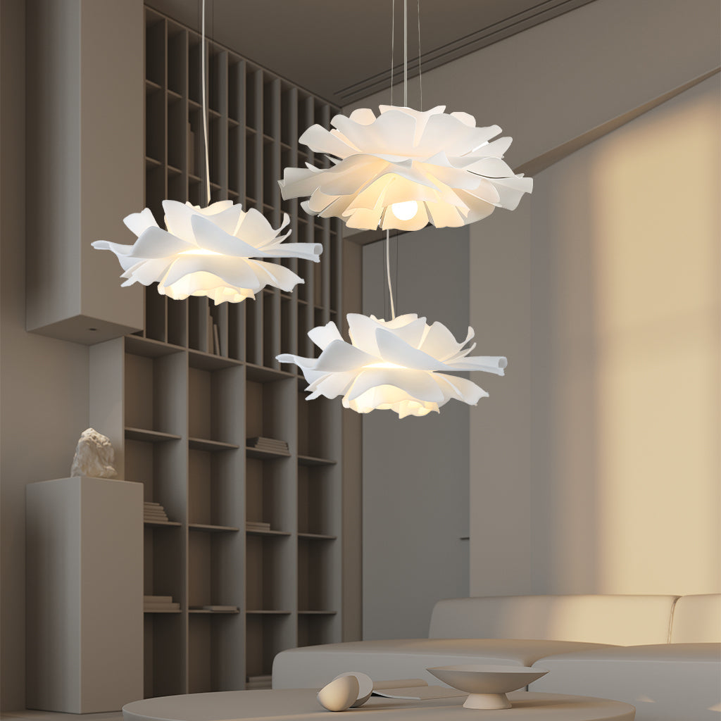 Lotus flower pendant lamp