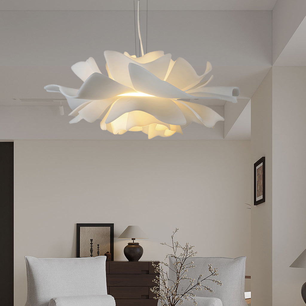 Lotus flower pendant lamp