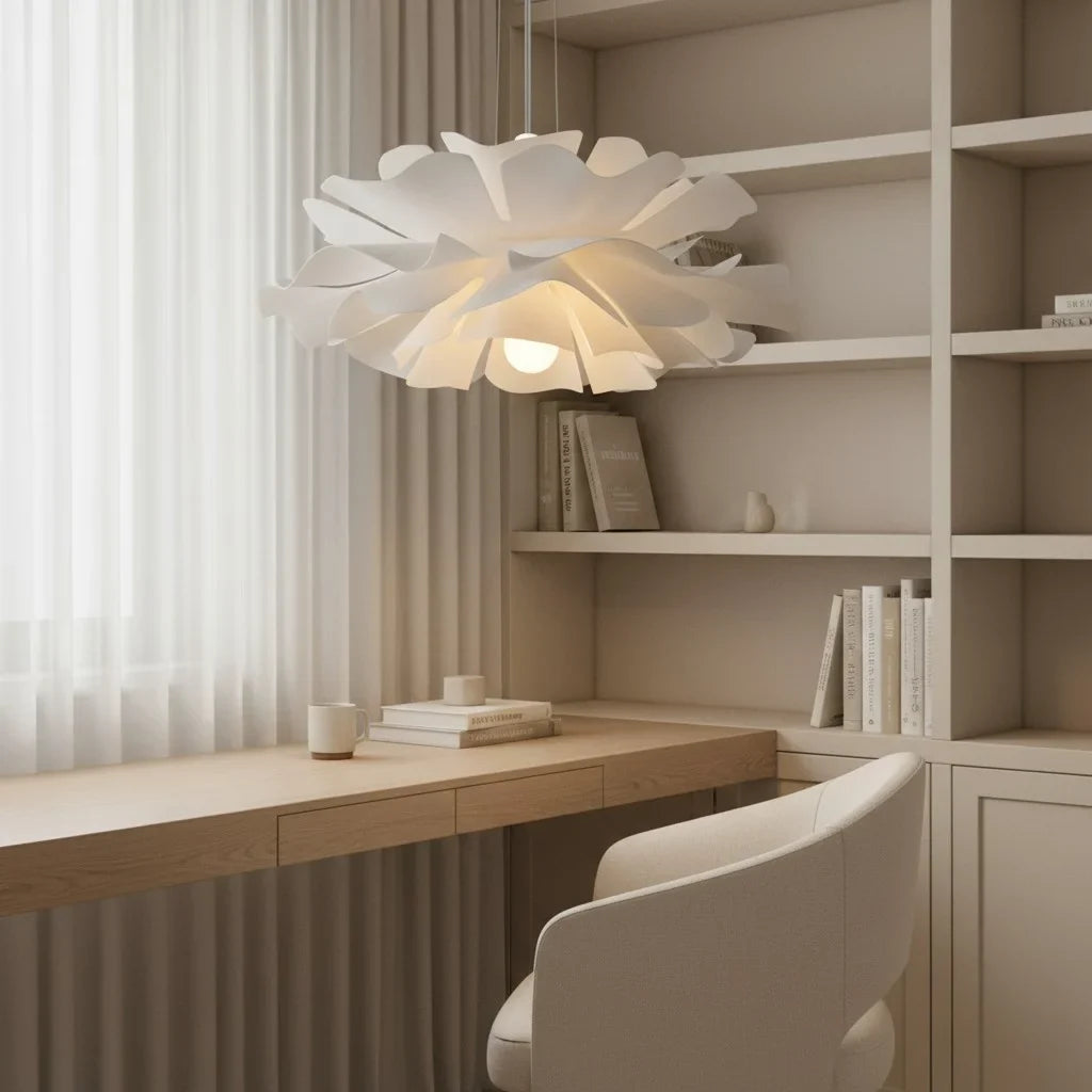 Lotus flower pendant lamp