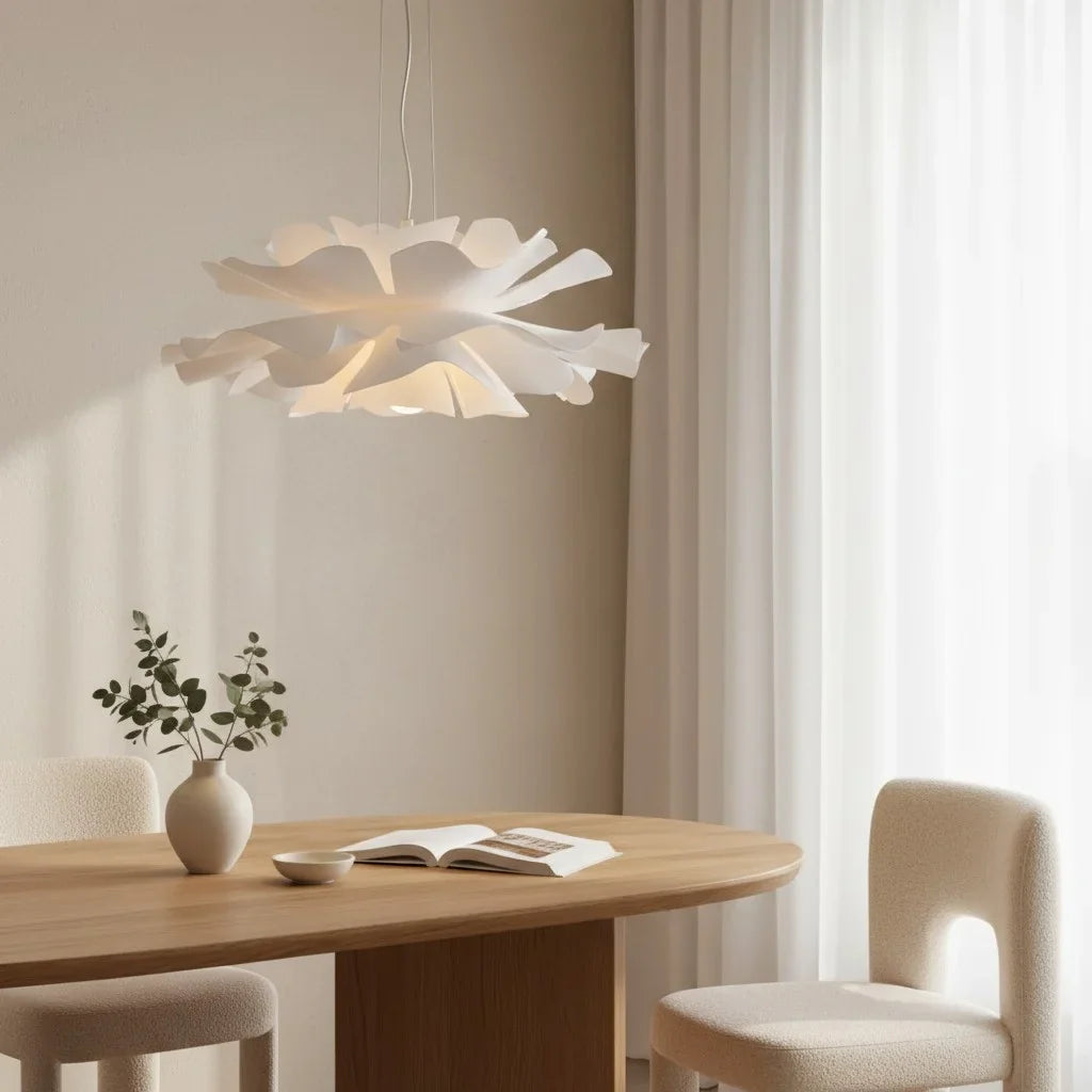 Lotus flower pendant lamp