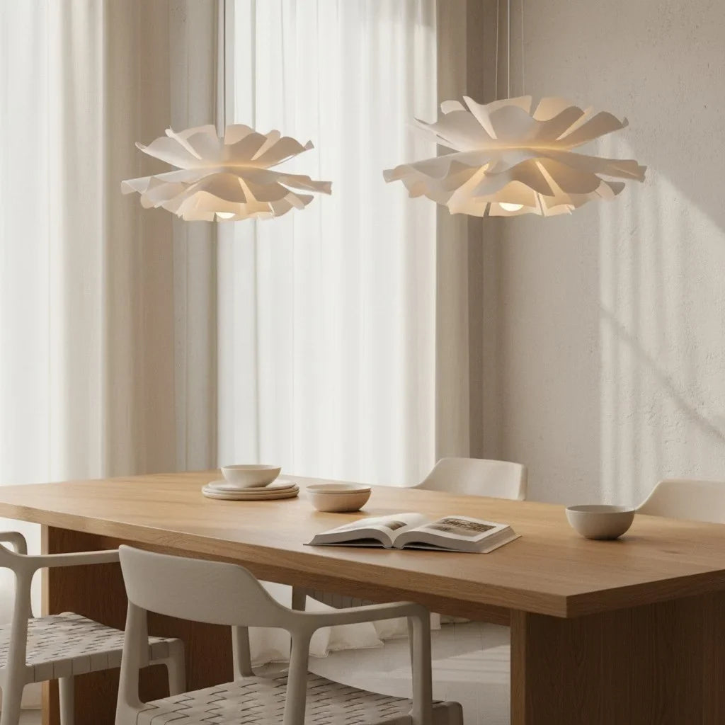 Lotus flower pendant lamp
