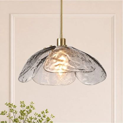 Lampa wisząca kwiatowy klosz