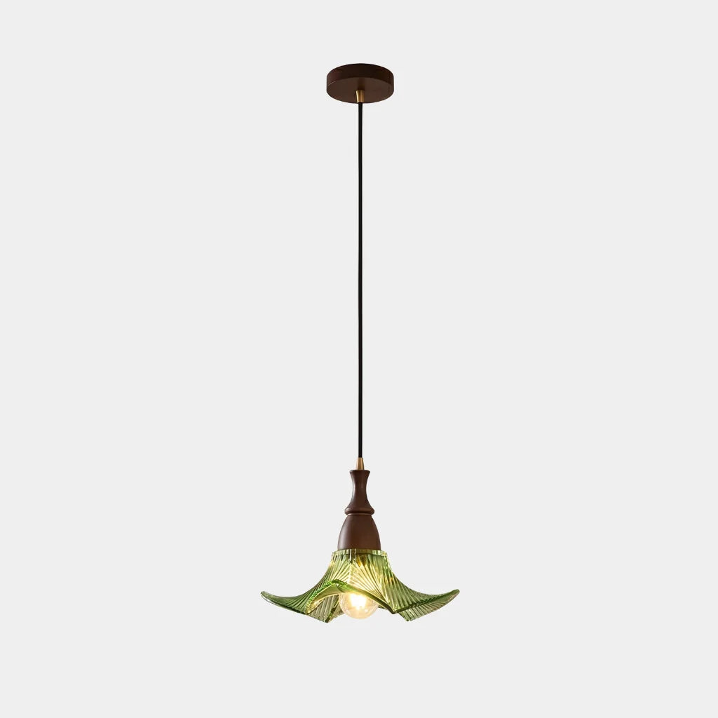 Flower-shaped pendant lamp