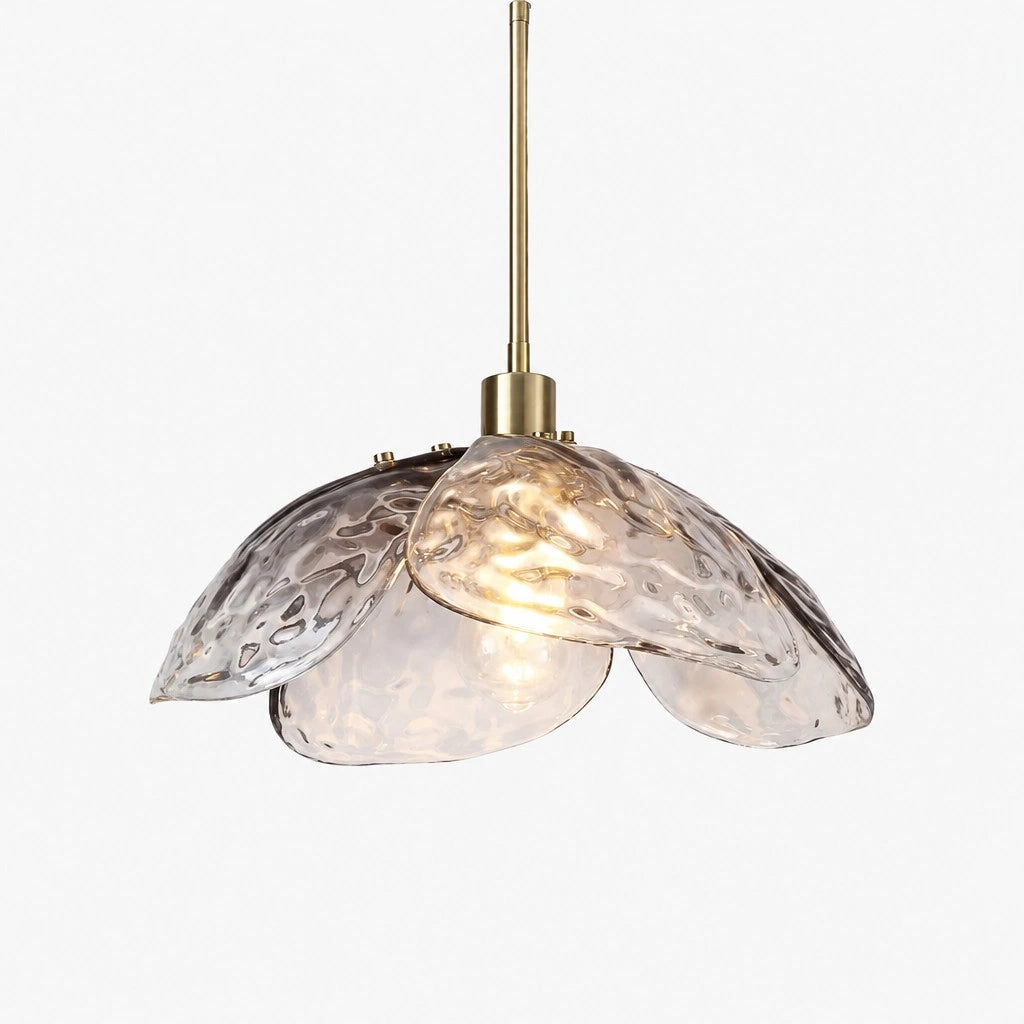 Lampa wisząca kwiatowy klosz