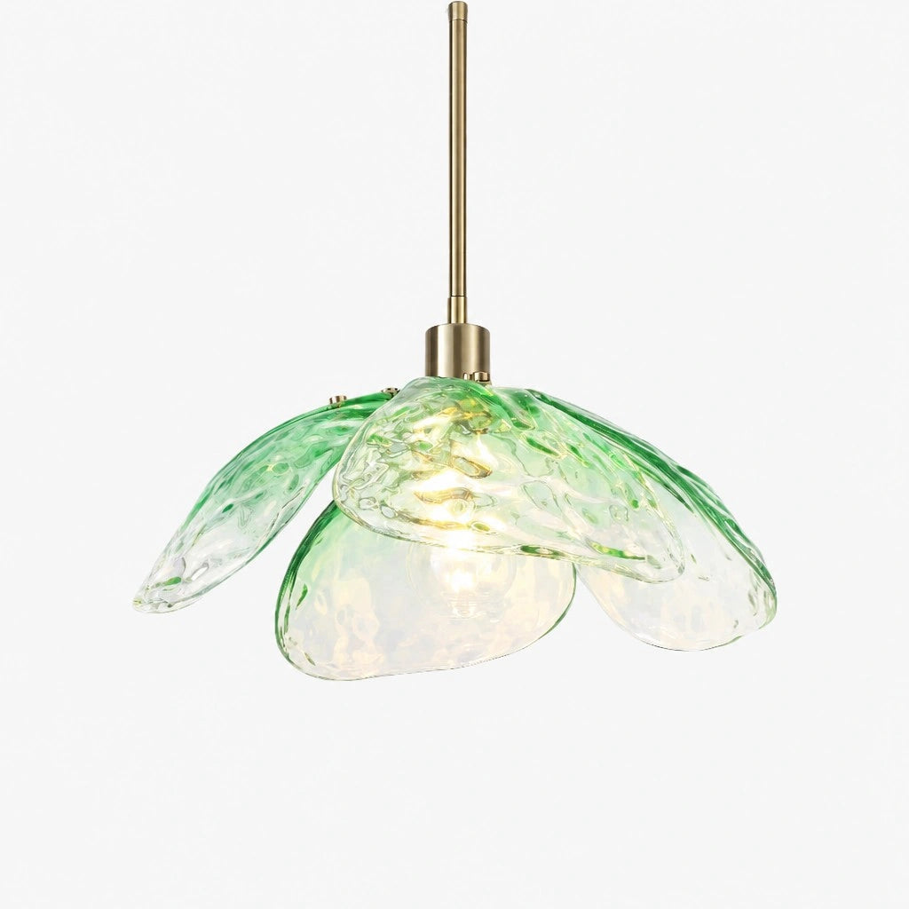 Lampa wisząca kwiatowy klosz