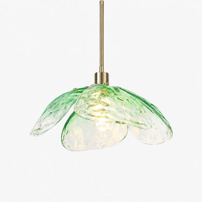 Lampa wisząca kwiatowy klosz