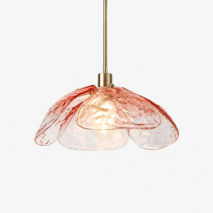 Lampa wisząca kwiatowy klosz