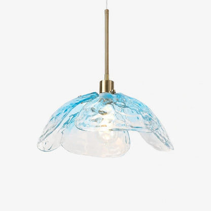 Lampa wisząca kwiatowy klosz
