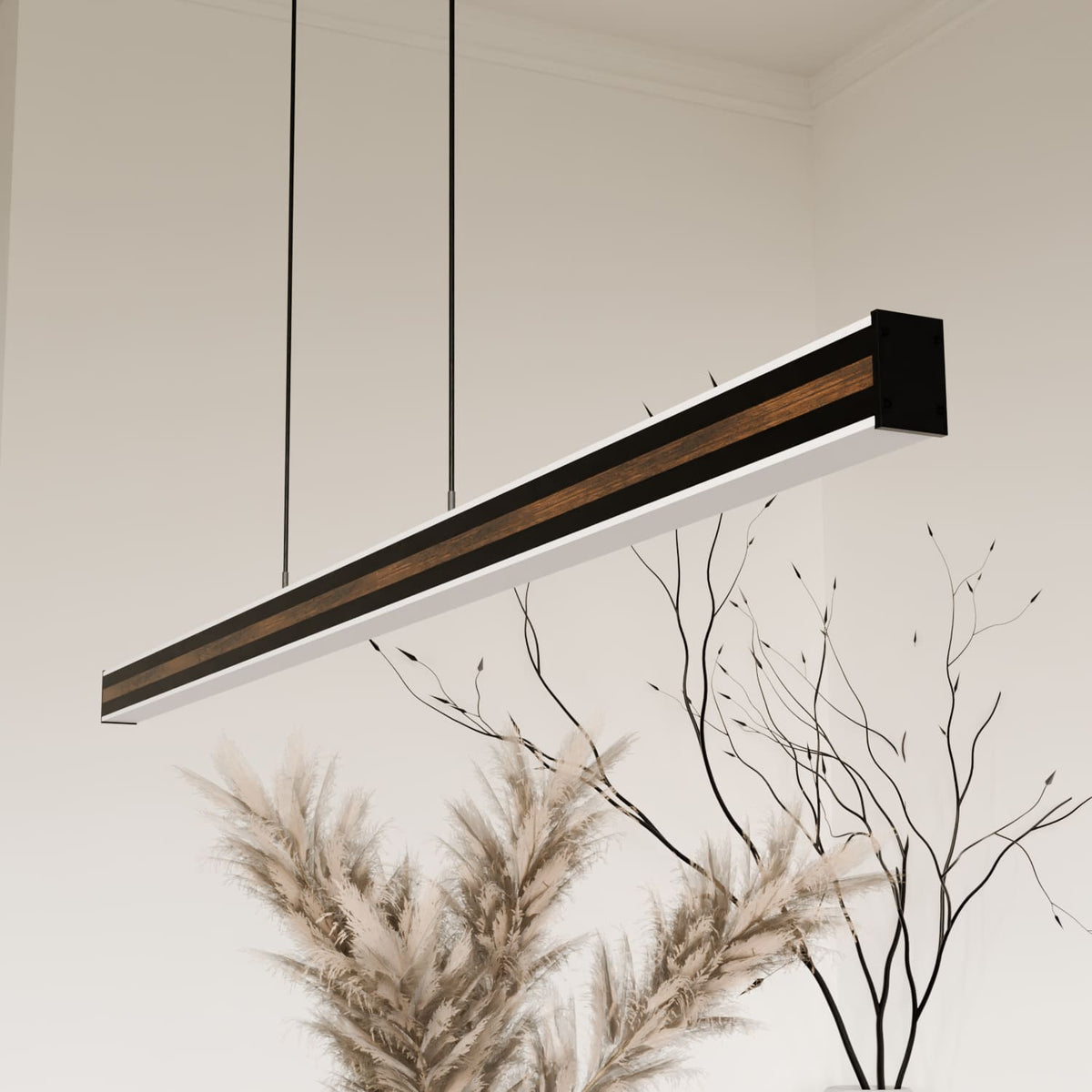 Linear LED pendant light